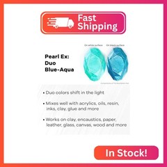 Jacquard Pearl Ex Pigment Powder 0.5 oz Duo Aqua/Blue – Loose Mica Powder for Ep