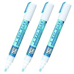 KURETAKE ZIG CORPORATION 2-Way Glue Pen 3P, Chisel Tip