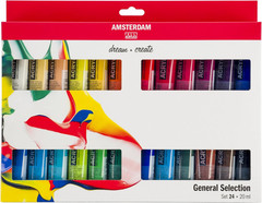 Royal Talens Acrylic Standard Tubes, 20Ml-Tubes, Set of 24 (100516105)