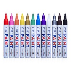 16Pcs Waterproof Permanent Paint Marker Pen For Car Tyre Tire Tread Rubber Metal
