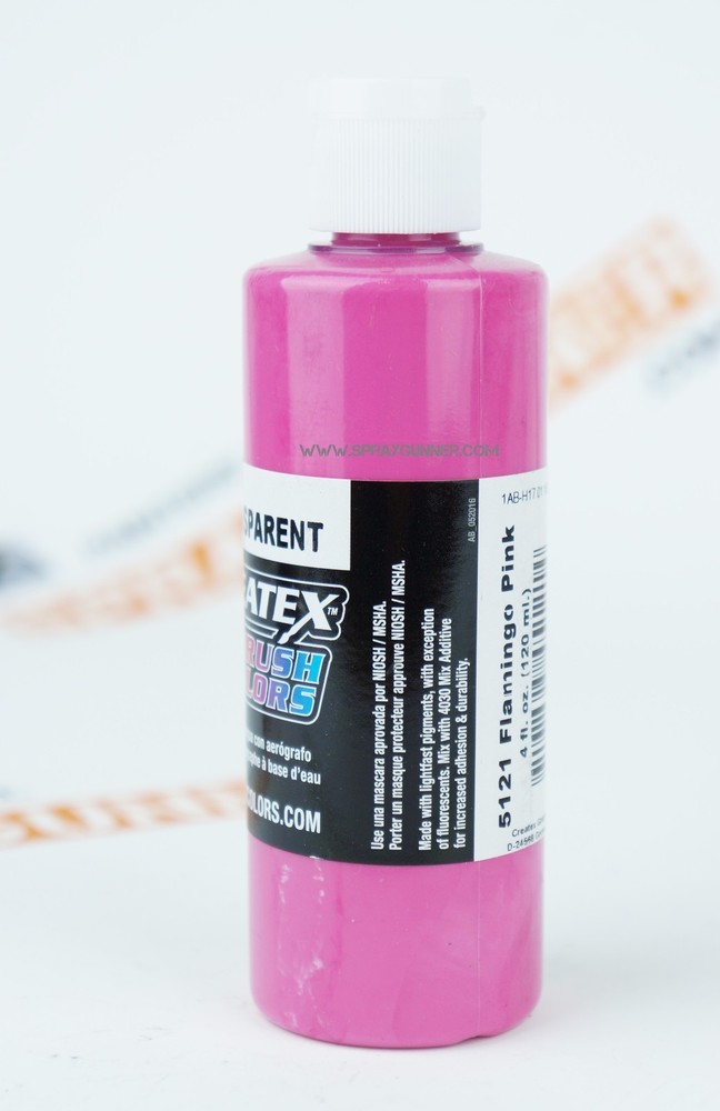 Createx Airbrush Colors 5121 Transparent Flamingo Pink 4oz. water-based paint