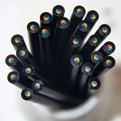 10x Wood Rainbow Pencils Colouring Multi Colour Pencils Art Drawing