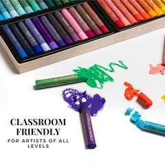 Aliferous Art Oil Pastels – 48 Colors soft 48 Count (Pack of 1), 48 colors