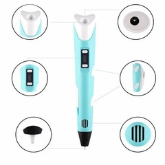 3D Printing Pen Kit for Kid PLA Doodle Set 10 Colour Creative Birthday Gift Tool