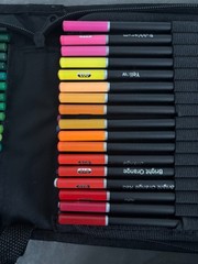 Soucolor 72ct Colored Pencils, Carrying Case, and Swatch Card