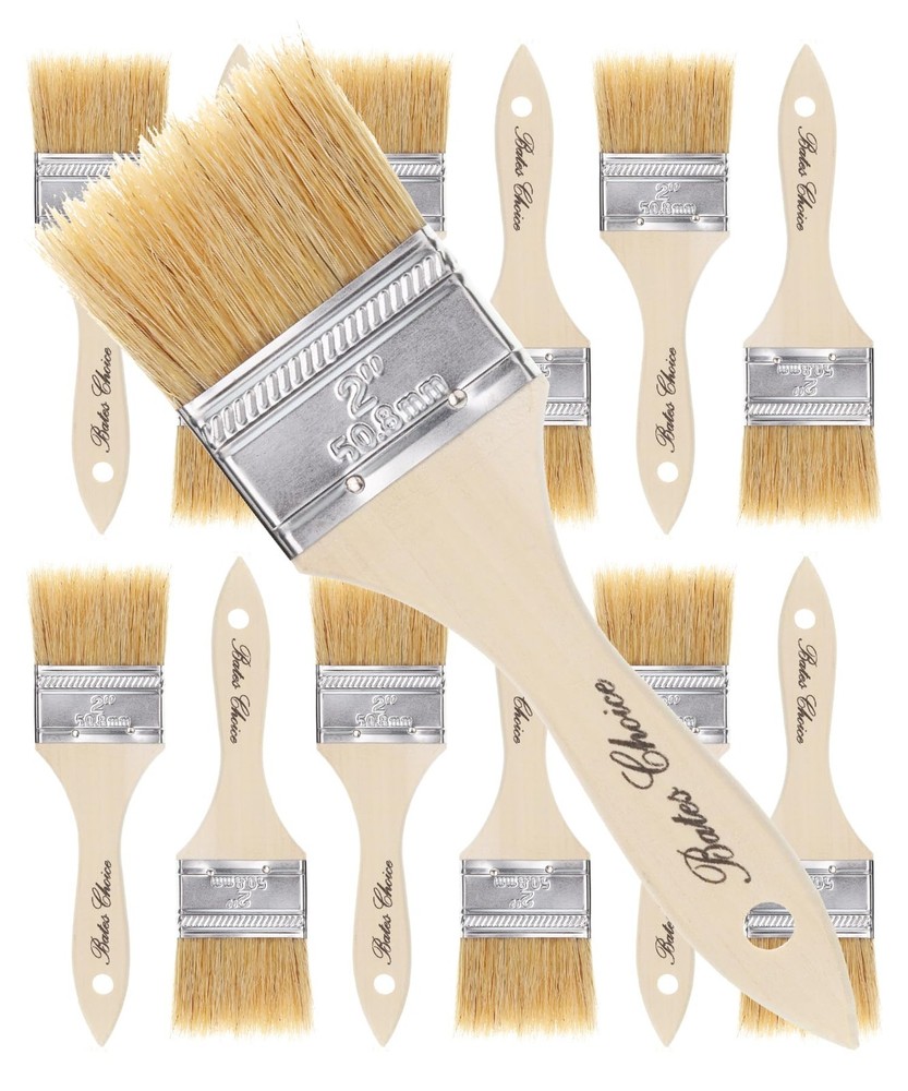 Bates- Chip Paint Brushes, 2 Inch, 12 Pack, 2 12 Multicolor