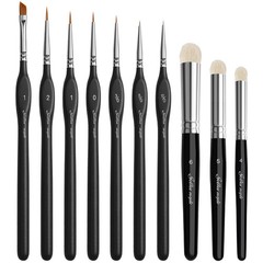 Golden Maple Miniature Paint Brushes Drybrush-10pcs Micro Detail Paint Brush …