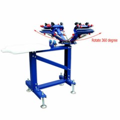 INTSUPERMAI 4 Color 1 Station Screen Printing Machine w/ Stand Micro-Adjust 1 pc