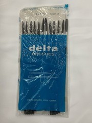 Lot 6 Vintage Delta Artist Paint Brushes Size 8 Total Of 72 Brushes NOS