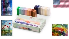 16 Piece Non-Toxic Soft Pastel Wax Blocks – Handcrafted for Vibrant Creativity