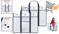 Poster Storage Bags 2 Pack PVC Large Organizer Bulletin Board Art Portfolio