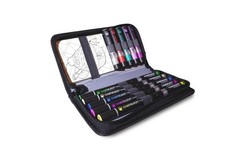 5 Pens, 5 Color Tops, 6 Color Cards, Travel Case