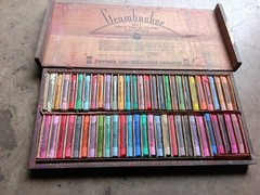 Grumbacher soft pastels Series #11 In Wooden Box Set Of 54