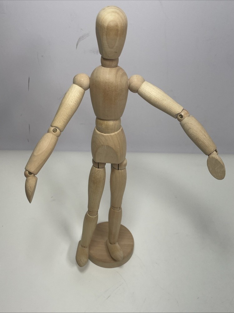 Wooden Gestalta Manikin Drawing Figure Model Jointed Poseable with Stand IKEA