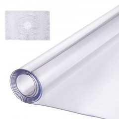 Plastic Table Cover, 40 x 60 Inch 1.5 mm Thick Clear Table Protector, Rectan…