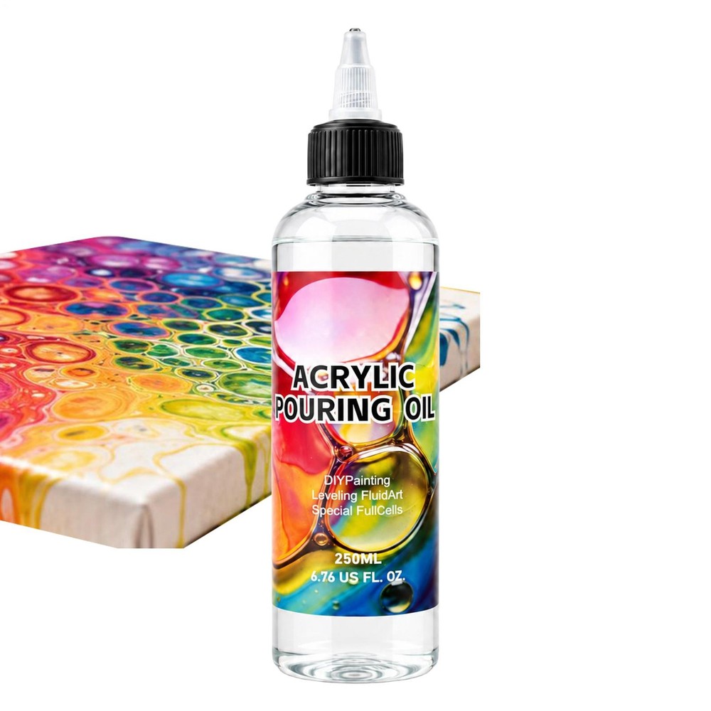 Silicone Pouring Oil Pure Silicone Oil for Creating Cell in Acrylic Paint Resin