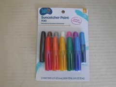 hello HOBBY 12-Colors of Suncatcher Paint Pens, 6ML Ea. -Great for Windows-