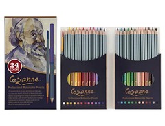 Watercolor Pencil Set of 24 – Professional Artist Quality Soft Core Leads for