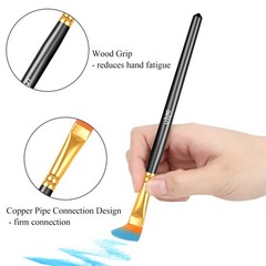 20 Pcs Paint Brushes, Acrylic Painting Brush Set, 5.5, Brushes