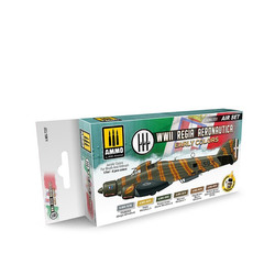 AMMO by Mig Jimenez WWII Regia Aeronautica Early Colors Acrylic Paint Set 6x17ml