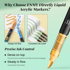 80 Colors Acrylic Paint Markers, Direct Liquid Acrylic Paint Marker Pen, Fabr…