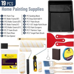 Versatile Paint Tray Set: 19 Essential Pieces for Interior & Exterior Projects
