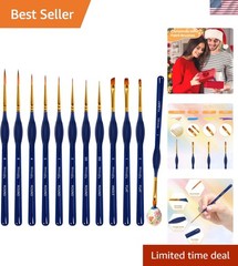 Miniature Paint Brushes Set 12pcs, Paint Brushes for Acrylic Painting, Art Su…