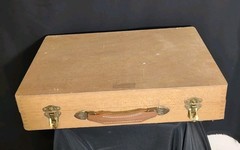 Vintage Artist Kit Wood Travel Box 17.5″ By 13″
