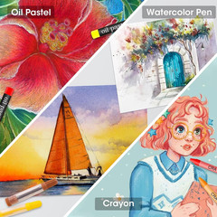 Art Supplies, 240-Piece Drawing Art Kit, Gifts for Kids Girls Boys Teens, Art Se