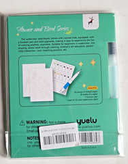 Watercolor Coating Book Creative Stress Relief Kit, 3-Fold Flower/bird series