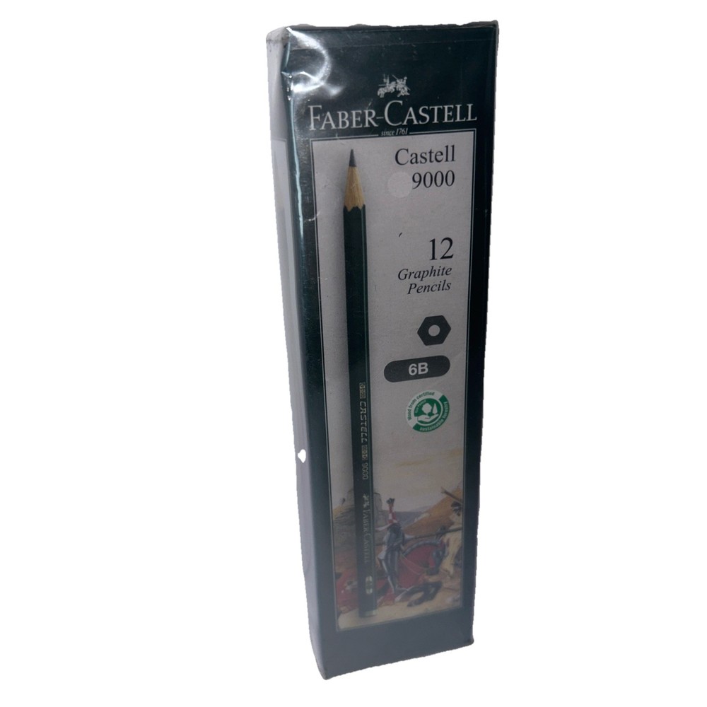 NEW FABER-CASTELL Castell 9000 12 Graphite Pencils 8B
