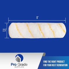 Pro Grade – Paint Roller Covers – 1/2 X 9 Inch Microfiber 5 5 Ea 1/2″ Micro