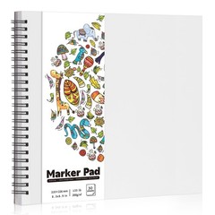 Marker Paper Pad Sketchbook for Art and Coloring 8.3×8.9in 30 Sheets