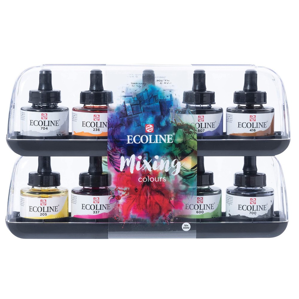 Ecoline Liquid Watercolour Mixing Set 10 x 30 10 x 30 ml, General Selection