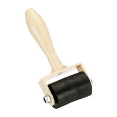 1.6 Inch Rubber Roller Brayer Tool for Wallpaper Art Craft Printmaking Black