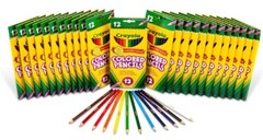 Crayola Bulk Colored Pencils, Pre-sharpened, 12 Assorted Colors, Pack of 24