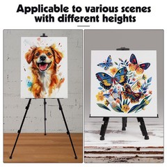 2 Pack Adjustable Art Easel Stand for Painting & Display, 1766in Aluminum Met…