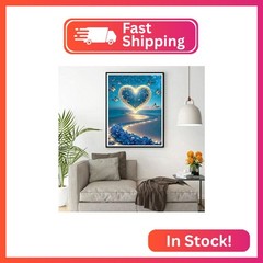 DPHERO Heart Diamond Painting Kits for Adults,5D Butterfly Diamond Art Kits for