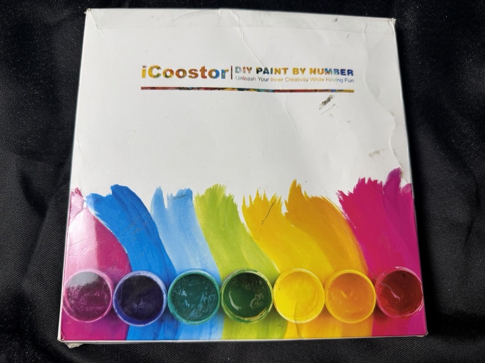 Icooster DIY Paint By Number Set | Unleash your Creativity (Open Box )