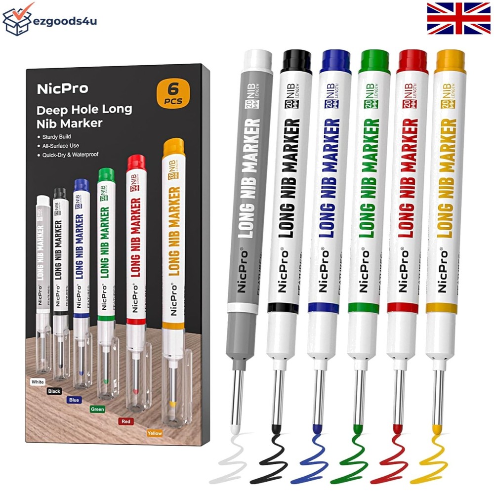 Versatile Long Head Markers: Assorted Color Set for DIY and Professional Use