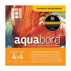 Ampersand Museum Series Aquabord 4 Pack 18 Inch Watercolor Surface Panels