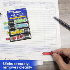 Neon Page Marker Dispensers, Sticky Notes for Study Materials, Office Use, Sign