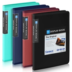 Sooez 30-Pocket Binder with Plastic Sleeves 8.5×11, Heavy Duty Art Portfolio