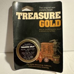 Vtg Treasure Gold Royal Amethyst Original Wax Metallic Finish NOS See Info Pics