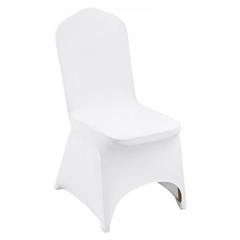 Stretch Spandex Folding Chair Covers, Universal Fitted Arched Front Cover, R…
