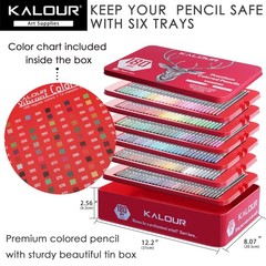 180 Colored Pencils Set – Soft Core, Oil-Based, Vibrant Colors for Drawing, Sket