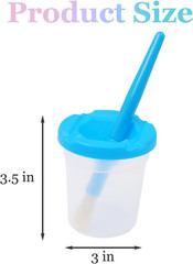 10Pcs Paint Cups with Lids for Kids, Spill Proof Learning Color Cups for Young A