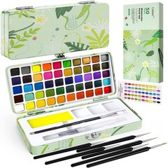 Caliart 50 Colors Watercolor Paint Set, 1 Count (Pack of 50), Multicolor