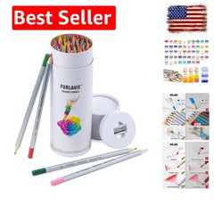 48 Colored Pencils for Adult Coloring Books, Soft Core Coloring Set,Professio…