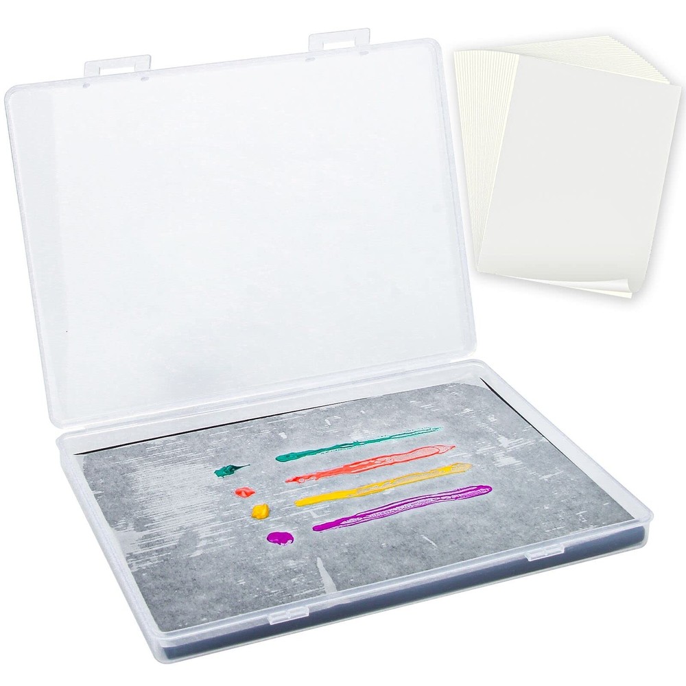 Stay Wet Palette for Acrylic Painting Garpernics Wet Palette Tray with Sponge…